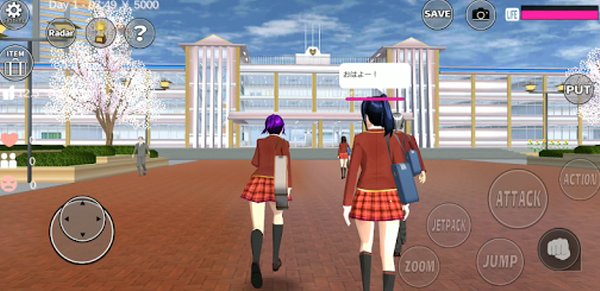 樱花校园模拟器英文版截图2