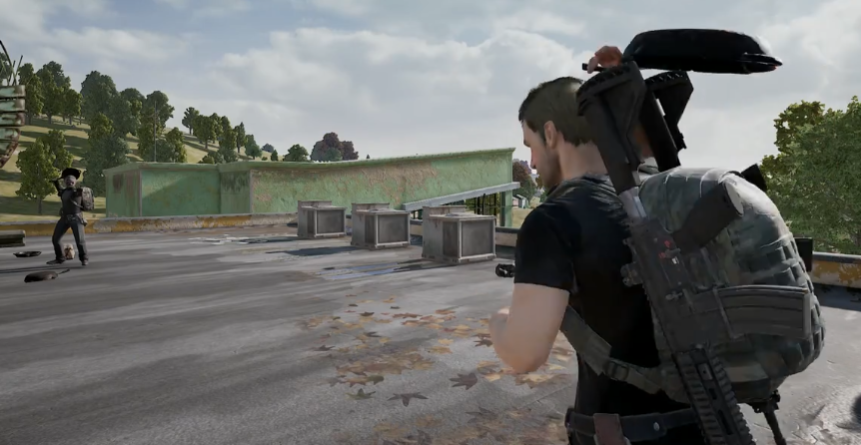 绝地求生如何投掷平底锅