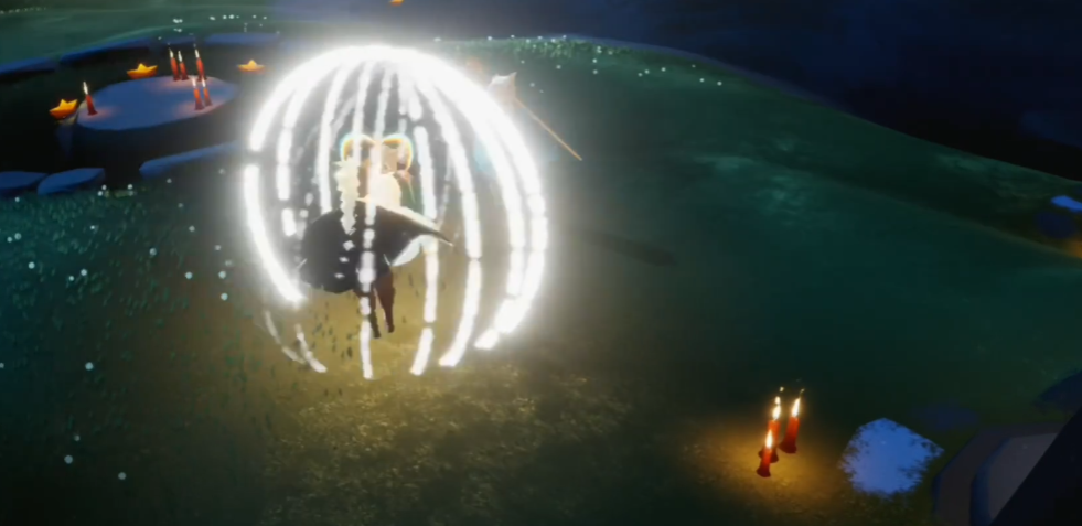 光遇怎么单人旋转光圈