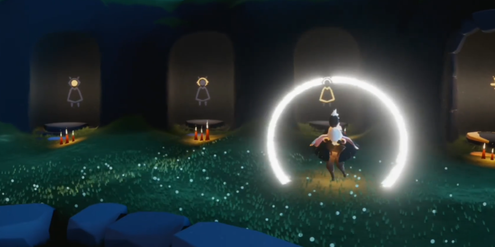 光遇怎么单人旋转光圈