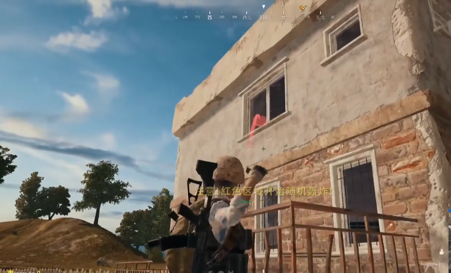 绝地求生楼上怎么打楼下