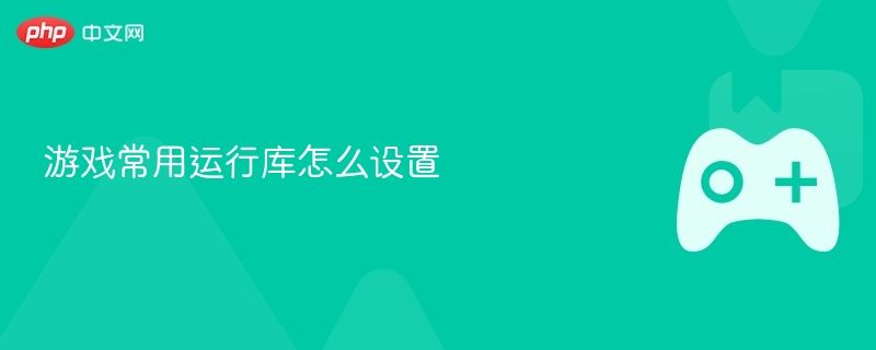 游戏运行库设置全指南