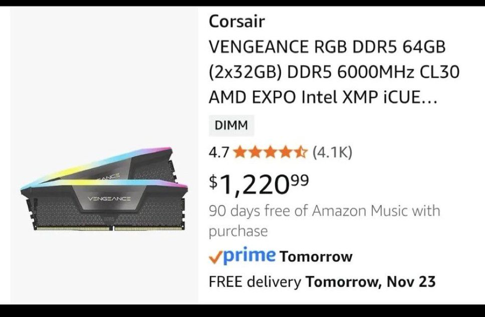 Epic总裁警告：内存涨价将重创高端游戏市场多年