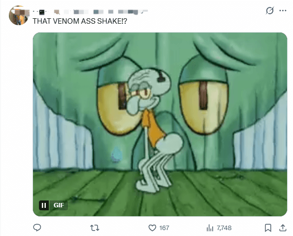 《漫威争锋》毒液新皮肤爆火:性感翘臀甜到齁嗓! 《漫威争锋》毒液新皮肤爆火:性感翘臀甜到齁嗓!