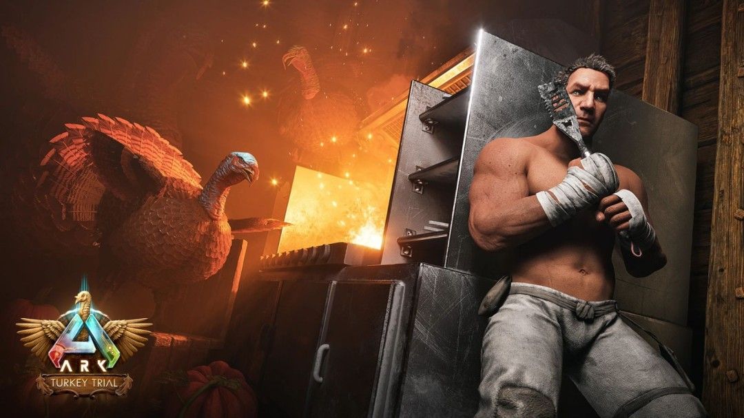 《方舟生存飞升》失落禁域震撼揭秘新生物"诡狱犬"！感恩节狂欢"火鸡审判"热血重临