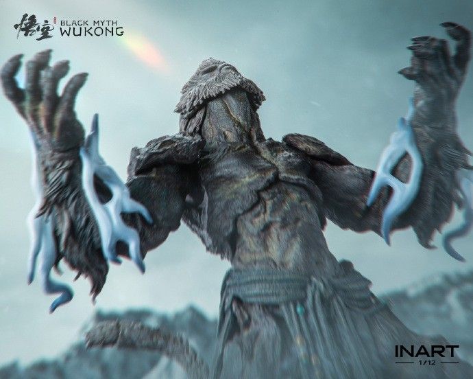 昆仑之巅柱擎天！《黑神话：悟空》石猿手办限量开订