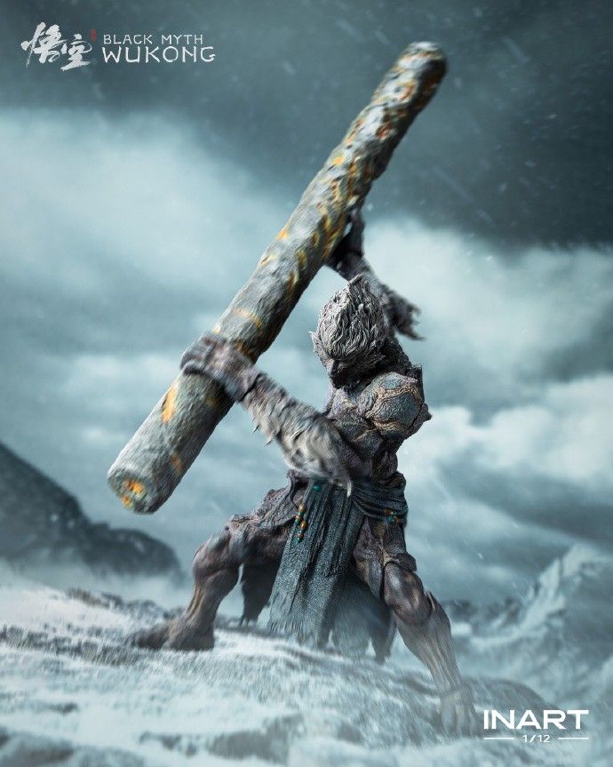 昆仑之巅柱擎天！《黑神话：悟空》石猿手办限量开订