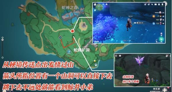 原神鲸井小弟位置全收集