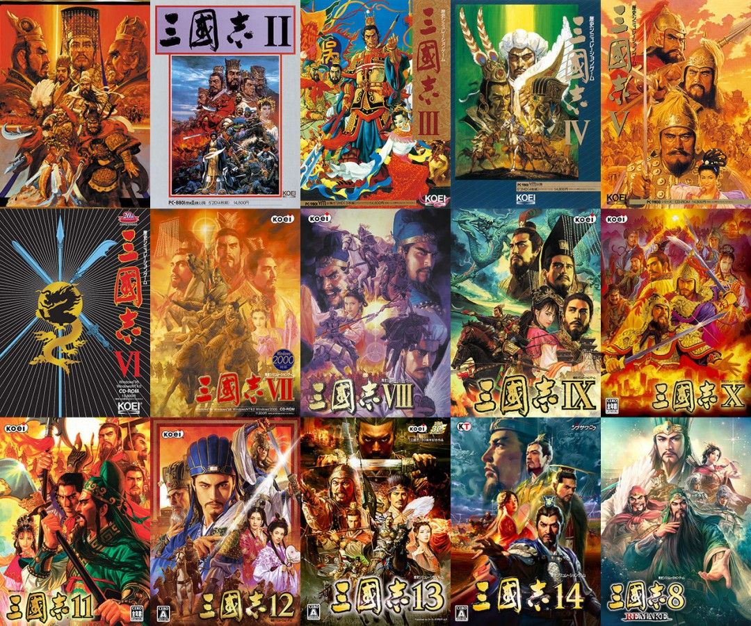 光荣《三国志》40周年庆：经典角色插画设计进化史