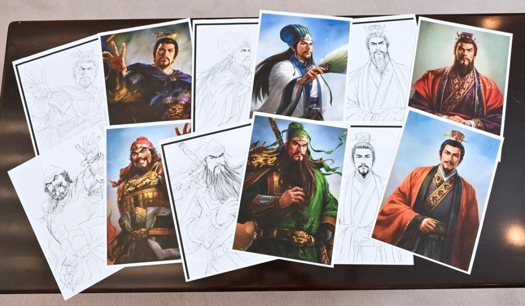 光荣《三国志》40周年庆：经典角色插画设计进化史