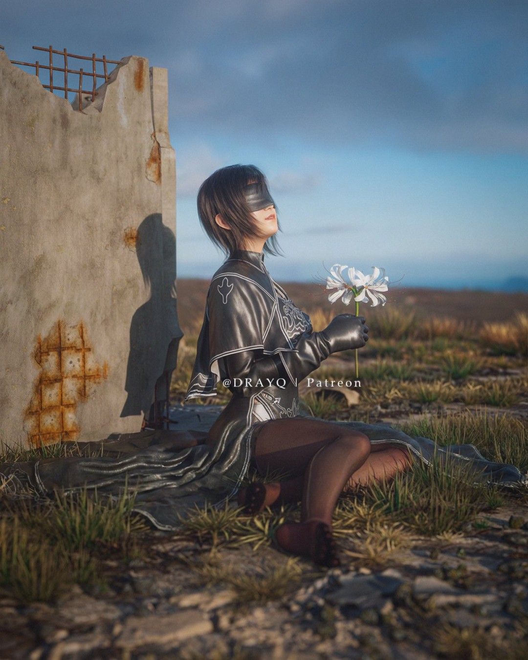 3D大神最新力作《最终幻想7：重制版》尤菲萌图 小麋鹿造型可爱暴击