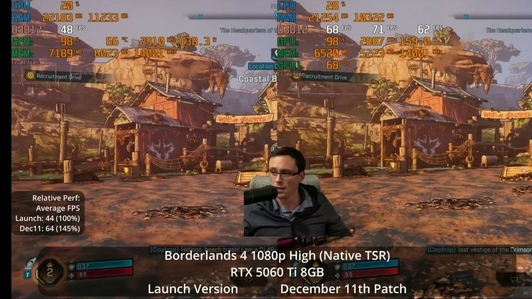 《无主之地4》PC版终于修好了！12月更新带来优化大飞跃