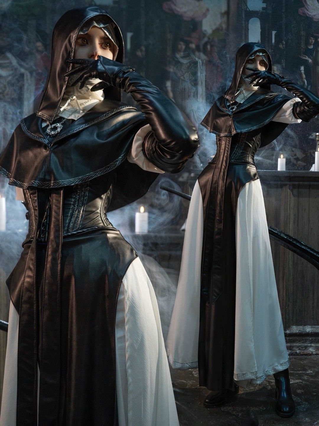 《艾尔登法环：黑夜君临》修女神级Cos！曼妙腰肢极尽魅惑