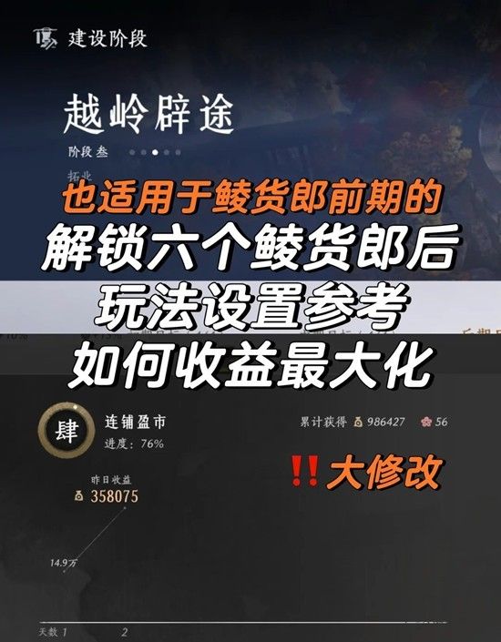 燕云十六声鲮货郎攻略 鲮货郎卖货收益最大化技巧