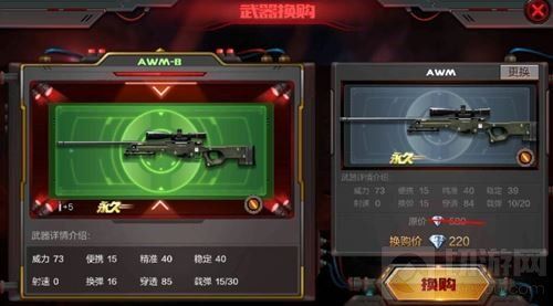 CF手游AWM能换什么武器  
AWM换购武器终极指南