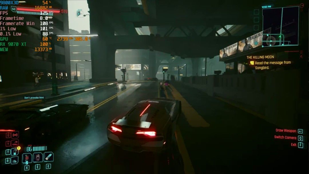 《赛博朋克2077》FSR Redstone画质测试：性能显著提升