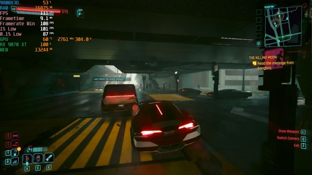 《赛博朋克2077》FSR Redstone画质测试：性能显著提升