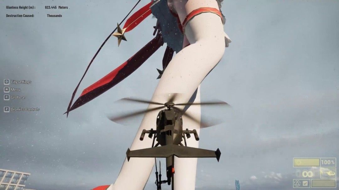 《女巨人游乐场》圣诞新装登场！白袜红高跟狂暴践踏都市