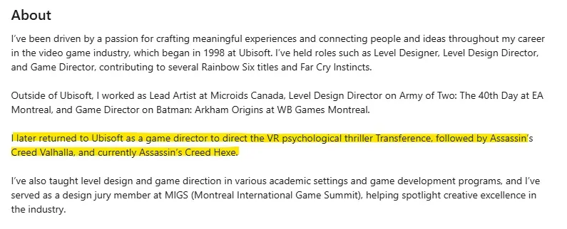 刺客信条：女巫-由英灵殿总监领衔开发