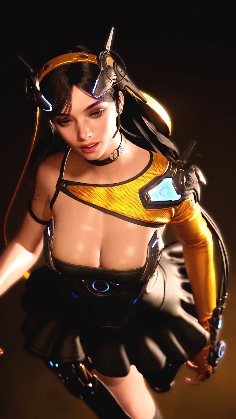 粉色连体服翘臀超吸睛-国外博主《剑星》伊芙绝美3D图