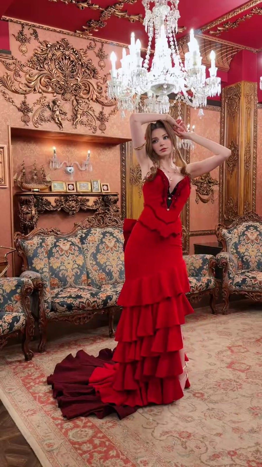 艾什莉体模神还原《最终幻想》爱丽丝-顶级身材完美诠释优雅魅力