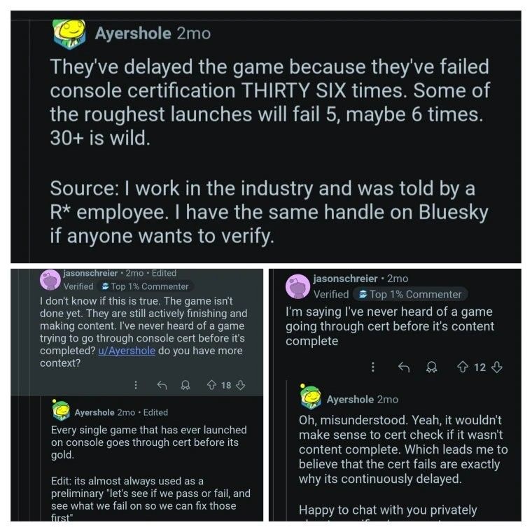 《GTA6》36次未过主机认证-真相竟是反作弊系统