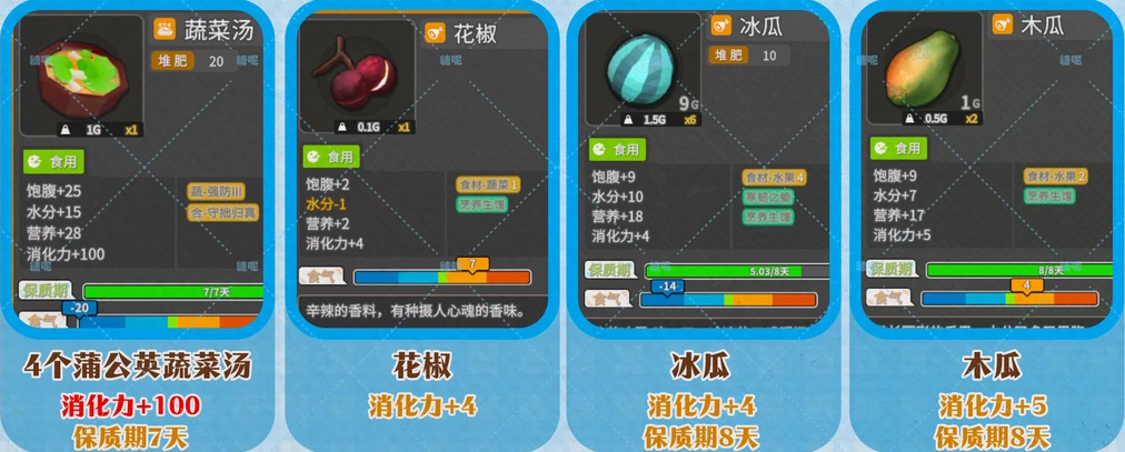 无径之林中期食物搭配组合方案详情一览