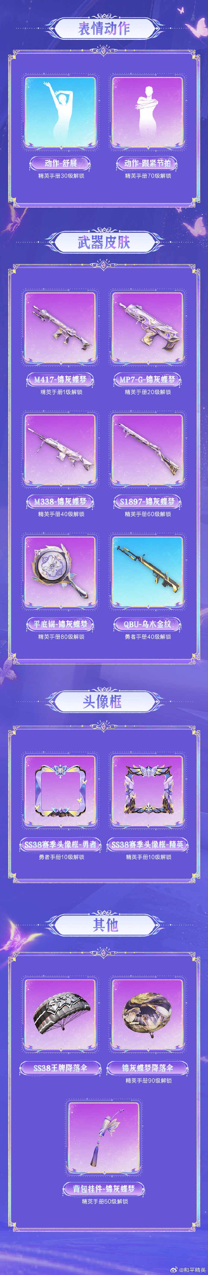 和平精英SS38赛季手册皮肤大全一览