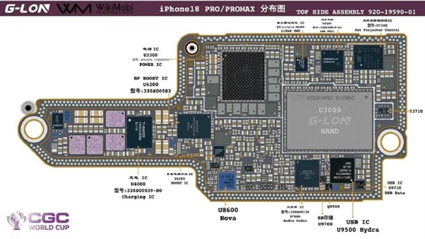 苹果iPhone 18 Pro系列主板图：私自扩容手机要报废、为散热双层设计被弃
