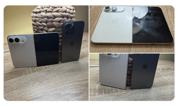月发布!苹果首款折叠手机iPhone Ultra白色版机模亮相:折痕明显 9月发布!苹果首款折叠手机iPhone Ultra白色版机模亮相:折痕明显